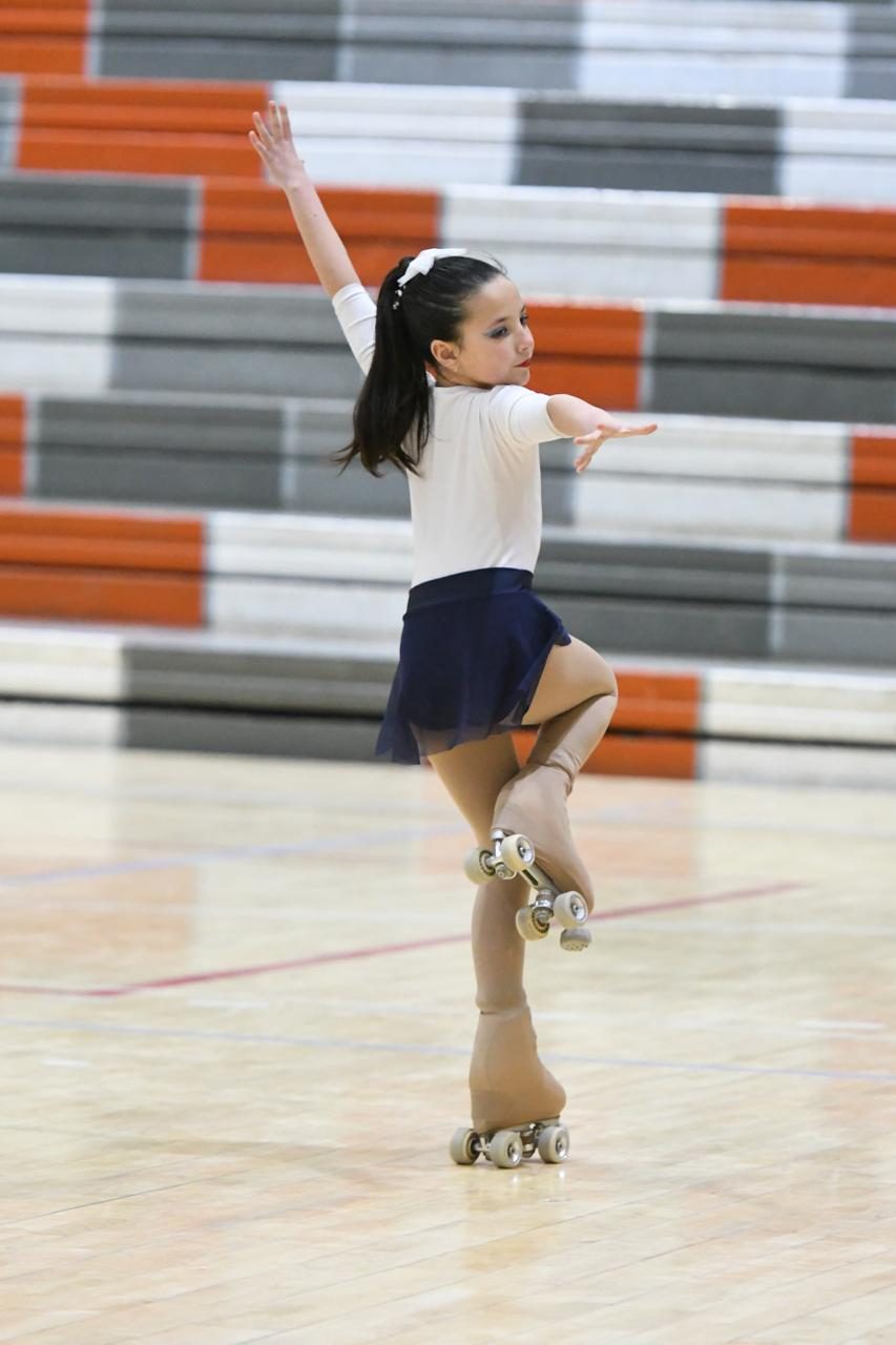 Patinadora sanjuanina durante su presentación